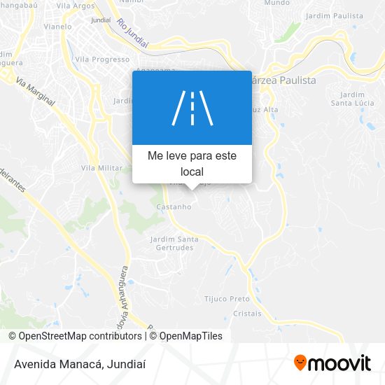 Avenida Manacá mapa