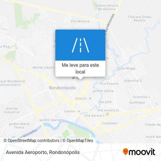 Avenida Aeroporto mapa