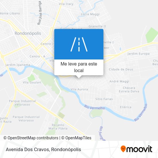 Avenida Dos Cravos mapa
