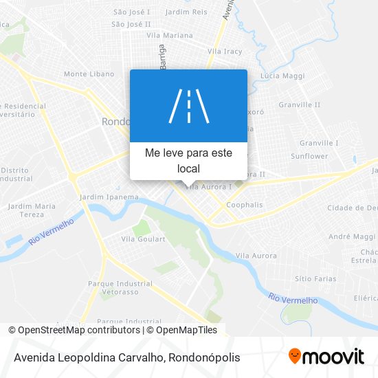 Avenida Leopoldina Carvalho mapa