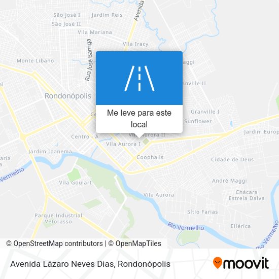 Avenida Lázaro Neves Dias mapa