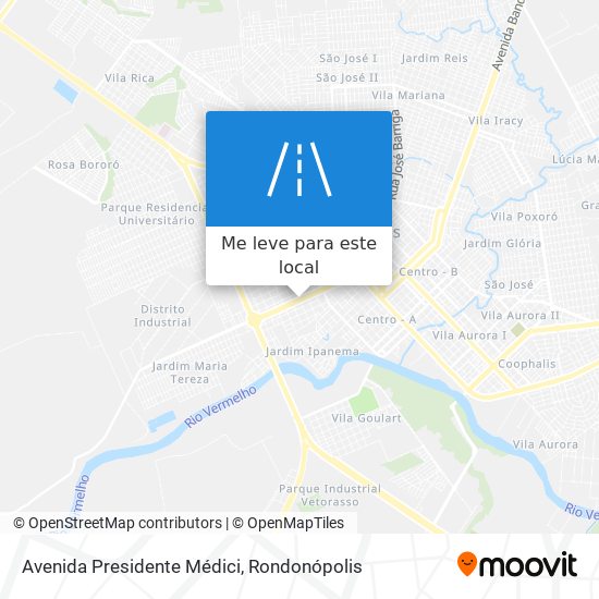 Avenida Presidente Médici mapa