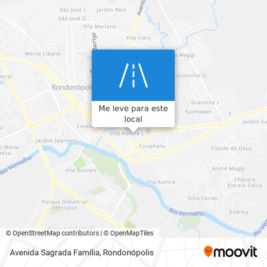 Avenida Sagrada Família mapa