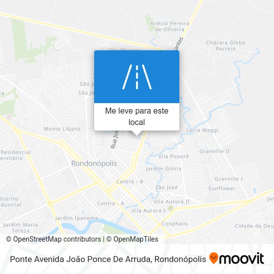 Ponte Avenida João Ponce De Arruda mapa