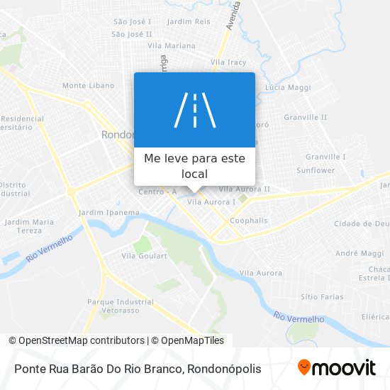 Ponte Rua Barão Do Rio Branco mapa