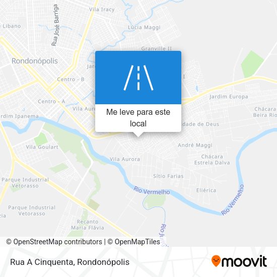 Rua A Cinquenta mapa
