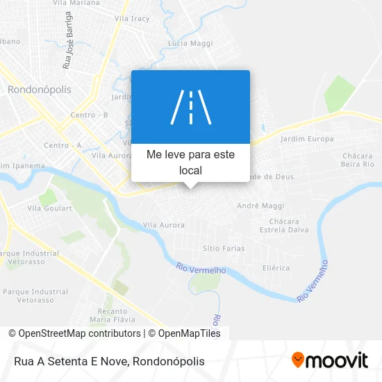 Rua A Setenta E Nove mapa