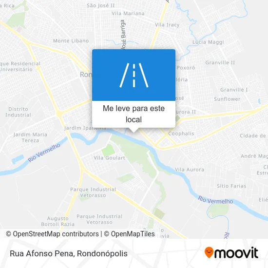 Rua Afonso Pena mapa