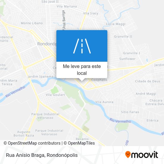 Rua Anísio Braga mapa