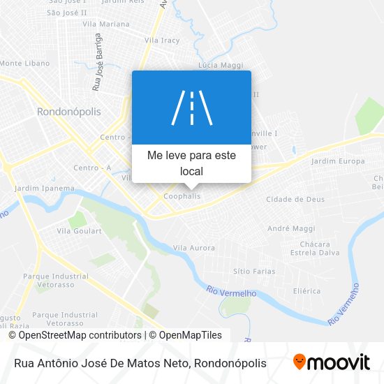 Rua Antônio José De Matos Neto mapa