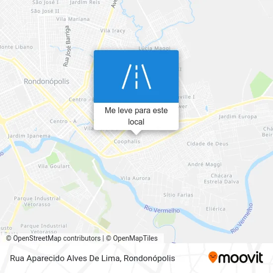 Rua Aparecido Alves De Lima mapa
