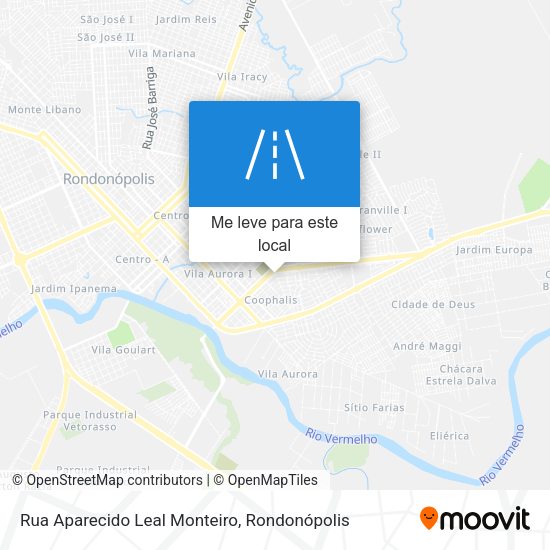 Rua Aparecido Leal Monteiro mapa
