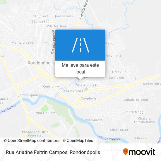 Rua Ariadne Feltrin Campos mapa