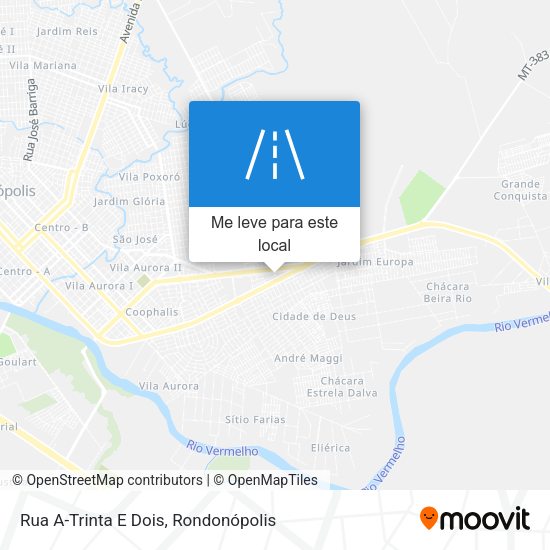 Rua A-Trinta E Dois mapa