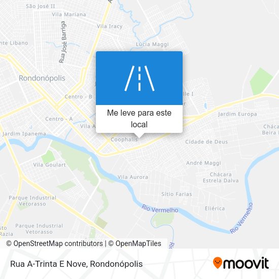 Rua A-Trinta E Nove mapa