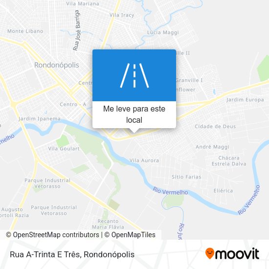 Rua A-Trinta E Três mapa