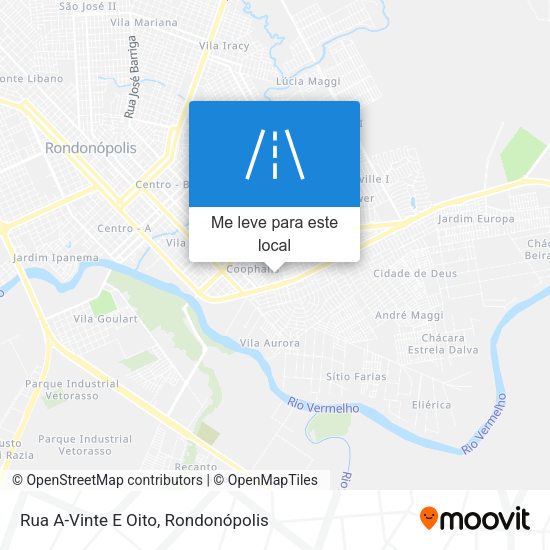 Rua A-Vinte E Oito mapa
