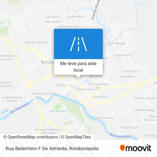 Rua Belarmino F De Almeida mapa