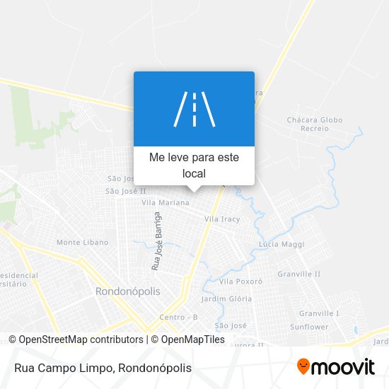 Rua Campo Limpo mapa