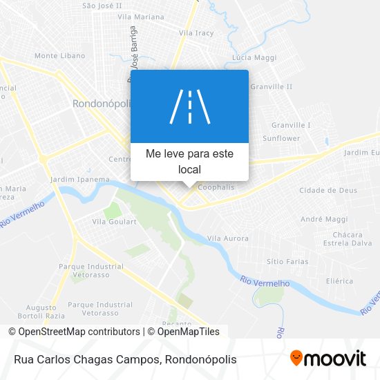 Rua Carlos Chagas Campos mapa