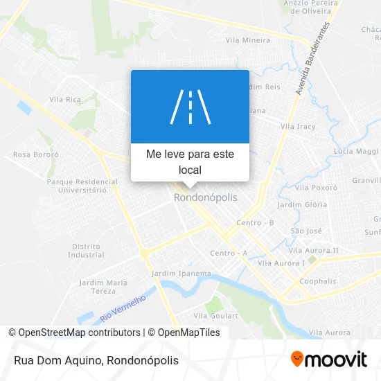 Rua Dom Aquino mapa