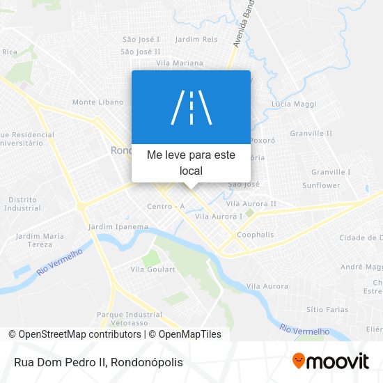 Rua Dom Pedro II mapa