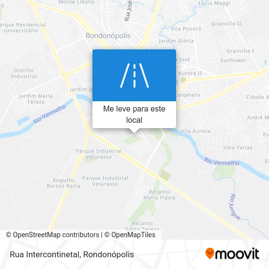 Rua Intercontinetal mapa