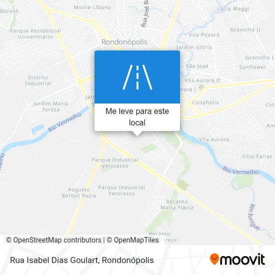 Rua Isabel Dias Goulart mapa