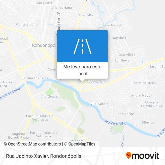 Rua Jacinto Xavier mapa