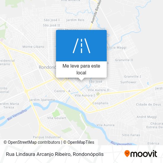 Rua Lindaura Arcanjo Ribeiro mapa