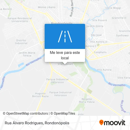 Rua Álvaro Rodrigues mapa
