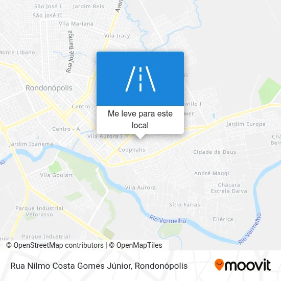 Rua Nilmo Costa Gomes Júnior mapa