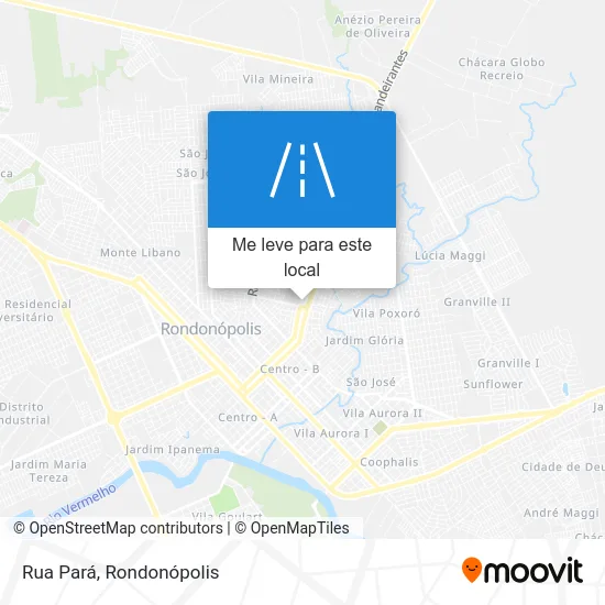 Rua Pará mapa