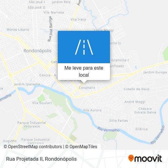 Rua Projetada II mapa