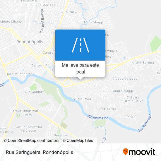 Rua Seringueira mapa