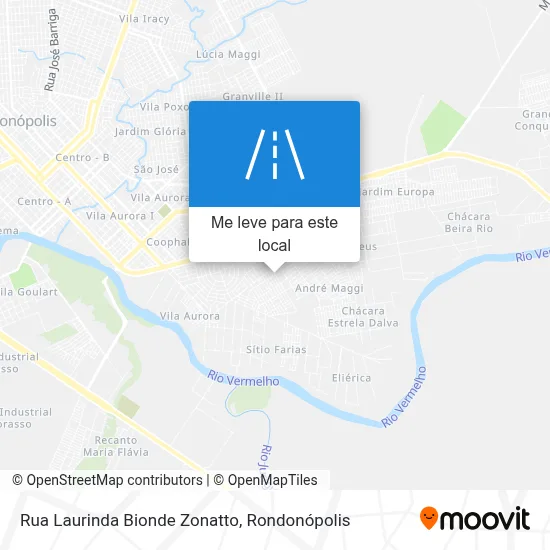 Rua Laurinda Bionde Zonatto mapa