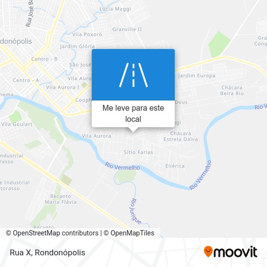 Rua X mapa