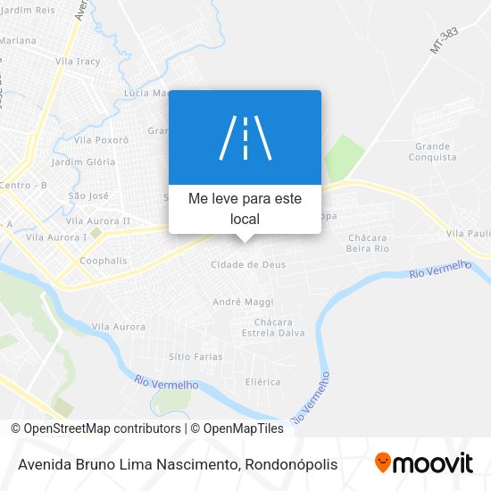 Avenida Bruno Lima Nascimento mapa