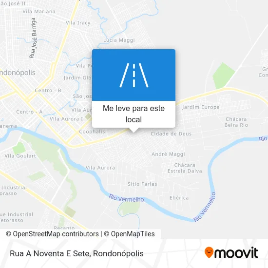 Rua A Noventa E Sete mapa
