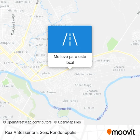 Rua A Sessenta E Seis mapa
