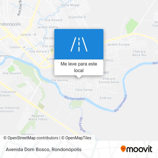 Avenida Dom Bosco mapa