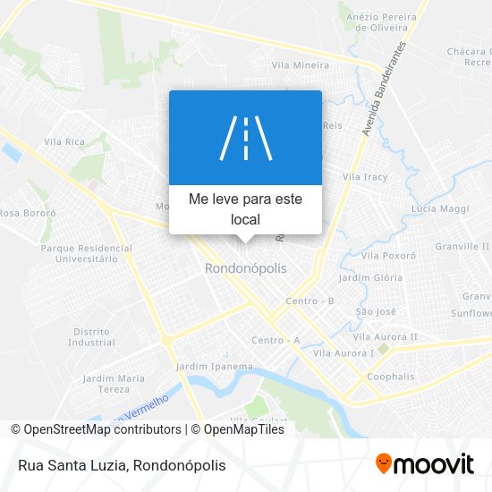 Rua Santa Luzia mapa