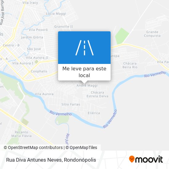 Rua Diva Antunes Neves mapa