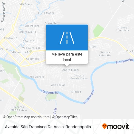 Avenida São Francisco De Assis mapa
