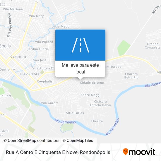 Rua A Cento E Cinquenta E Nove mapa