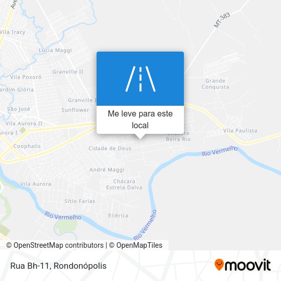 Rua Bh-11 mapa