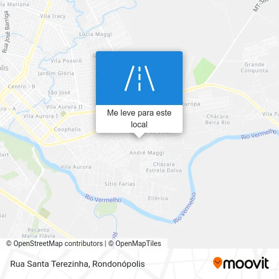 Rua Santa Terezinha mapa