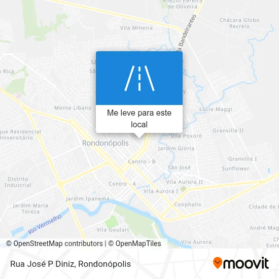 Rua José P Diniz mapa