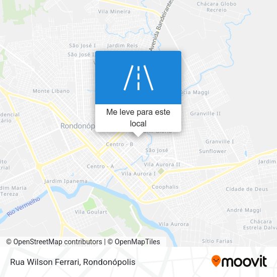 Rua Wilson Ferrari mapa