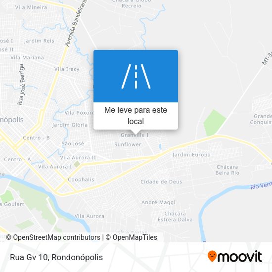 Rua Gv 10 mapa